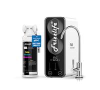 Frizzlife filtre à eau à osmose inverse -pH+ alcalin minéral, norme NSF/ASNI 58&53&42&372, système d'osmose inverse sans réservoir 600 GPD, sous évier, 2:1 pur/vidange, réduit le FPAS/PFOA, PD600-TAM3