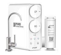 Frizzlife PD400 Système d'osmose inverse - Système de filtration d'eau potable sans réservoir 400 GPD, torsion rapide, filtre RO sous évier, faible taux de vidange, réduit les TDS, compact