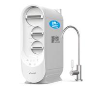 Frizzlife Système de filtration d'eau par osmose inverse avec robinet - Alcaline et reminéralisation, bon goût, sans réservoir, filtre RO à débit rapide 500 GPD, 1,5: 1 pur à drainer, réduit les TDS