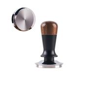 FRJOKPVIM Tamper À Café À Ressorts Auto-rebondissants, Niveleur À Café, Base En Acier Inoxydable, Fond Plat/fileté(-58MM-Flat Bottom)