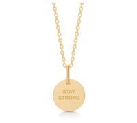 Frk. Lisberg - Collier Pendentif Stay Strong - Femme - Accessoires - Jaune - Taille: M