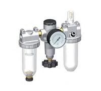 FRL 3 Parties G1/4'' 600l/min 0.5-10.0bar/7-145psi Auto Polycarbonate Standard 1
