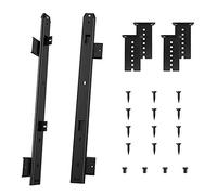 FRMSAET 306/356/406/456 mm Coulisses Tiroir Clavier Coulisses Clavier Tiroir Plateau Matériel de montage Accessoires, un jeu (456 mm, noir).