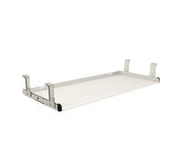 FRMSAET All-Metal 53/60/76cm Plateau de clavier sous bureau-76 cm, Blanc