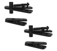 FRMSAET Charnière Pivotante de Porte Dissimulée en Acier Inoxydable Robuste Douille en Bois de Charnière de Porte Dissimulée Rotative à 360 Degrés. (Grand noir)