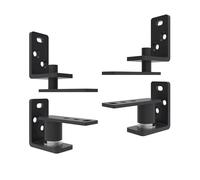 FRMSAET Charnières de porte pivotante Angle ajustable Quincaillerie de porte par gravité Charnières pivotantes à fermeture automatique et à pivotement dans les deux sens (Noir, 2 Paquets)