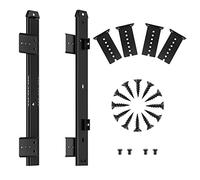 FRMSAET Heavy Duty 305/355/405/455 mm d'épaisseur Construction en acier Clavier Tiroir Coulisses Plateau Armoire Meubles Quincaillerie Rails (355 mm, Noir)