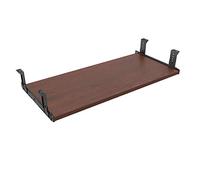 FRMSAET Plateau de tiroir de Clavier 53 cm / 60 cm / 76 cm Meubles Accessoires de Bureau Costumes Quincaillerie Support en Bois sous Le Bureau Plate-Forme à Hauteur réglable. (76 cm, Cerise)