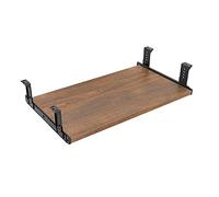 FRMSAET Plateau de tiroir de Clavier 53 cm / 60 cm / 76 cm Meubles Accessoires de Bureau Costumes Quincaillerie Support en Bois sous Le Bureau Plate-Forme à Hauteur réglable. (60 cm, Marron)