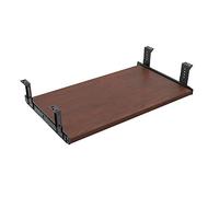 FRMSAET Plateau de tiroir de Clavier 53 cm / 60 cm / 76 cm Meubles Accessoires de Bureau Costumes Quincaillerie Support en Bois sous Le Bureau Plate-Forme à Hauteur réglable. (60 cm, Cerise)
