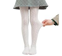 FRNKZ company Collants Enfant 100% Coton de Qualité Supérieure, Ultra Doux, Confortables et Durables, Idéal pour l’École, Âge 2-4 ans, blanc.