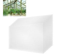 Froadp 14 pièces Plaques Creuses en Polycarbonate 700g/m² Ondulées Résistant aux UV Serre de Jardin Tente Total 10,25m² pour Plante Jardinage(605x1210x4mm, Transparent)