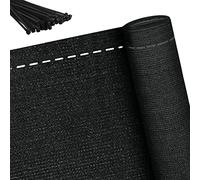 Froadp 1x10m HDPE Brise-Vue d'intimité pour Jardin, Écrans de Protection Clôture Ombrage, Filet Revêtement de Vent Tissu avec Anti-UV, Paravent pour Jardin Terrain de Sport(Anthracite)