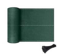Froadp 1x50m Filets d'ombrage HDPE Clôture de Jardin Brise-Vue Tennis avec Attaches-câbles Parasol 150g/m² Solaire Protection Filet Tissu Coupe-Vent Pare-Soleil pour Balcon Terrasse (Vert)