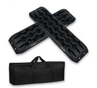 Froadp 2 pièces Planches de Récupération de Traction Plaques de Sable Aide au Démarrage Camping-car Plastique Planche de Remorquage Sauvetage Offroad Portable Capacité de Charge 10 tonnes par Paire