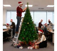 Froadp 240cm Arbre Artificiel de Noël avec Support Stable et 880 Pointes de Simulation Traditionnel pour Noël Bricolage Artisanat Fête Décoration(PVC Vert)