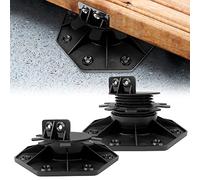 Froadp 30-60mm Plots Terrasse Réglable en Hauteur, Supports de Planche pour Dalles de Jardin, Pieds PP Autonivelants, Palier de Poutre pour Revêtement de Sol Extérieur ou Plaques de Balcon (40)