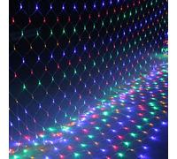 Froadp 6x4m Guirlandes Lumineuse Exterieur 480 Filet Lumineux Noël Rideau Chaîne de Lampes avec 8 Modes d'éclairage & Fonction de Mémorisation & EU-Prise IP44 pour mariage Fête (Coloré)