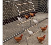 Froadp Balançoire en bois à 5 niveaux pour poules avec perchoir, échelle, perchoir et jouet pour poules, accessoires pour poulailler et enclos