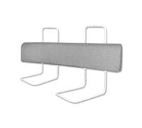 Froadp Barrière de lit pour tout-petits - Réglable en hauteur - Protection de bord de lit avec fermeture éclair et bouton pression - Portable - Pour enfants de 0 à 3 ans (100 cm, gris lin)