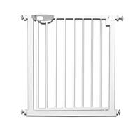 Froadp Barrière de Sécurité Extensible, Barrière de Pression sans Perçage, Grilles de Porte Barrières pour Bébé et Chiens, Porte de Protection D'escalier en Métal Largeur Réglable(Blanc, 75-85cm)