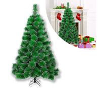 Froadp Décorer Artificiel Simulation Sapin de Noël avec Support Sapin comme Un Vrai Artificiel Branches de Sapin Arbre de Noël pour Décoration Intérieure et Extérieure (avec Effet Neige, 120cm)