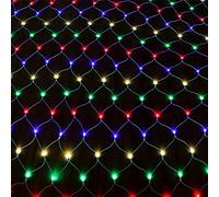 Froadp Filet Lumineux Guirlande Lumineuse 480 LEDs Rideau Lumineux avec Prise IP44 Étanche Lumières de Noël avec 8 Modes d'éclairage Decoration Noel pour Intérieur Jardin Mariage Fête (6x4m, Coloré)
