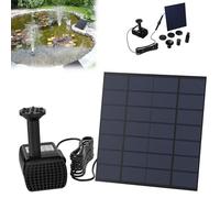 Froadp Fontaine Solaire Pompe à Eau de Bassin Exterieur Flottante Cycle de Pompe pour Mini Étang Décoration de Jardin Oiseau Bain (7V/1.2W-Carré)