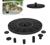 Froadp Fontaine Solaire Pompe à Eau de Bassin Exterieur Flottante Cycle de Pompe pour Mini Étang Décoration de Jardin Oiseau Bain (7V/1.4W-Rond)