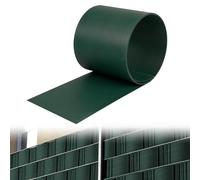Froadp Lot de 10 bandes brise-vue en PVC rigide opaques pour clôture à double fil - 250 x 19 cm - En plastique - Protection contre le vent et les regards indiscrets - Pour balcon, jardin - Vert
