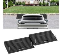 Froadp Lot de 2 rampes de trottoir en caoutchouc pour voiture, moto, fauteuil roulant, rampe de seuil de porte pour trottoir de 10 cm de haut, noir, 53 x 32 x 10 cm