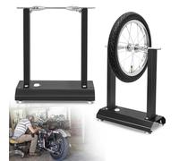 Froadp Machine d'équilibrage pour pneus de moto avec niveau à bulle intégré et cône de centrage réglable, 40 x 19 x 50 cm