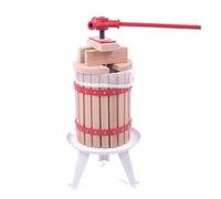 Froadp Manuel Pressoir à Fruit, Presse à Fruits de Table Hydraulique Extracteur pour Jus Vin Raisin Cidre pressé, Broyeuse à Fruits avec Bois Compressés et Filets de Pressage, Volume 6L