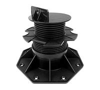 Froadp Plots Terrasse Réglable 60-140mm-20 Pièces, Pied de Support de Terrasse, Socle en Plastique, Roulements à Plaques, Patins de Support pour Bois Plastique WPC, Planches de Terrasse