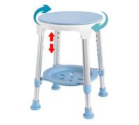Froadp Tabouret de douche pivotant à 360° - Antidérapant - Hauteur réglable - Avec plateau - Pour personnes âgées, handicapées et femmes enceintes - Charge maximale : 150 kg