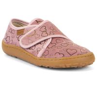 Froddo Chaussons pieds nus en toile - Semelle souple et flexible - Cœur rose doré - G1700421, 7 rose doré, 32 EU