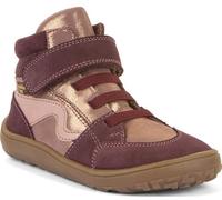 Froddo Chaussures de pied mi-hautes en cuir avec bande Velcro + membrane TEX + insert textile s.A G3110265, Bordeaux doré pailleté, 31 EU