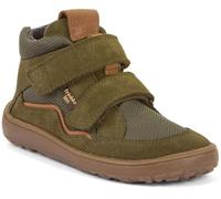 Froddo Chaussures mi-hautes pieds nus, cuir/maille + textile, insert textile vert olive G3110266, olive, 24 EU