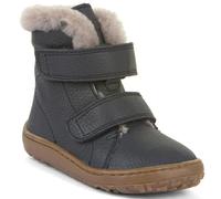 Froddo G3160248 Bottes d'hiver pieds nus en cuir nappa avec doublure en peau d'agneau dans la couleur au choix, bleu foncé, 30 EU