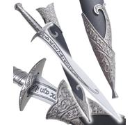 Frodon Epée Le Seigneur des Anneaux Sting Dague Bois + Fourreau Cosplay Couteau Decoration Décoration