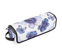 FRODOTGV Art Cactus Étui de voyage 2 en 1 pour fer à friser avec coussinet résistant à la chaleur Grand étui de transport double couche pour fer à lisser et sèche-cheveux plat Gris, Couleur 19, 1 Size