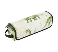 FRODOTGV Beauté Dinosaure Diplodocus Uni 2 en 1 Organisateur d'outils pour cheveux et tapis résistant à la chaleur avec fermeture éclair anti-poussière Sac de voyage pour fers plats, lisseurs, fers à