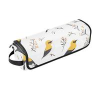 FRODOTGV Bowling Sports Orange 2 en 1 Organiseur d'outils de cheveux et tapis résistant à la poussière Sac de voyage pour fer plat Outils chauds et accessoires de soins capillaires, 18, 1 taille, 1