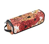 FRODOTGV Brosse à gribouiller 2 en 1 avec coussinet résistant à la chaleur amovible pour fer à friser, fer à friser et fer à friser Motif fleurs et feuilles, Brosse à gribouiller fleurs et feuilles