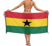FRODOTGV Cache-maillot de plage Drapeau du Ghana, Drapeau du Ghana, L