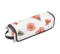 FRODOTGV Cartoon Begonia Sac de voyage blanc pour outils de cheveux et tapis résistant à la chaleur avec fermeture éclair pour femme grande capacité de rangement pour outils chauds fers plats