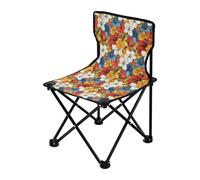 FRODOTGV Chaises de camping pliables ultra légères avec sac de transport pour extérieur et extérieur Motif jonquilles et tulipes Amaryllis Doré