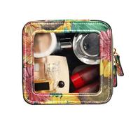 FRODOTGV Clorful Trousse de toilette de voyage étanche en cuir Motif tournesols Transparent, Tournesols glorieux, 1 Size