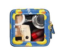 FRODOTGV Cool Animal Duck Cute Game Yellow Clear Travel Makeup Bag Travel Toiletry Bag Leather Cosmetic Bag Cool Animal Duck Cute Game Yellow, One Size, Cool Animal Canard mignon Jaune, Taille unique