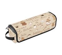 FRODOTGV Étui de voyage 2 en 1 pour fer à friser avec tapis de fer à friser pour fer à friser, fer à lisser, sèche-cheveux plat, café rétro, Coffee Time Retro, 1 Size